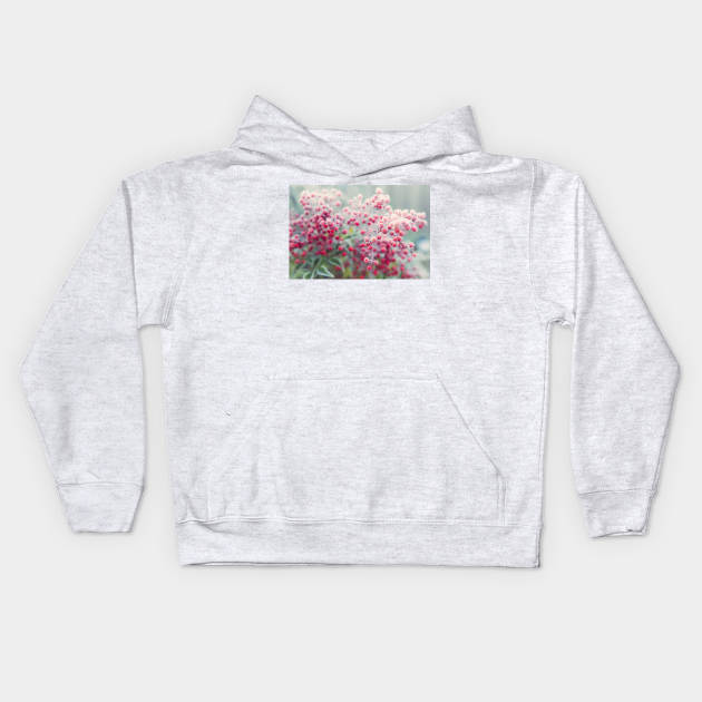 Frosted Winter Berries Kids Hoodie by Debra Cox 